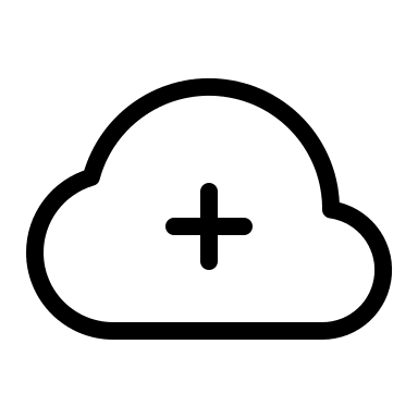 Cloud Add Feature (Thin) Free Open-Source SVG Icon (IconaMoon)