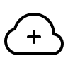 Cloud Add Feature (Thin) Free Open-Source SVG Icon