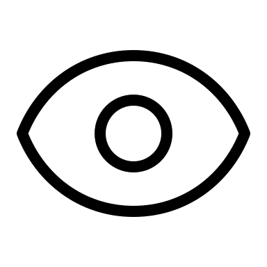 Thin Eye Symbol Free Open-Source SVG Icon (IconaMoon)