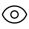 Thin Eye Symbol Free Open-Source SVG Icon