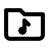 Music Folder Free Open-Source SVG Icon