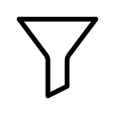 Thin Funnel (Outline) Free Open-Source SVG Icon (IconaMoon)