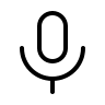 Thin Microphone (Outline) Free Open-Source SVG Icon