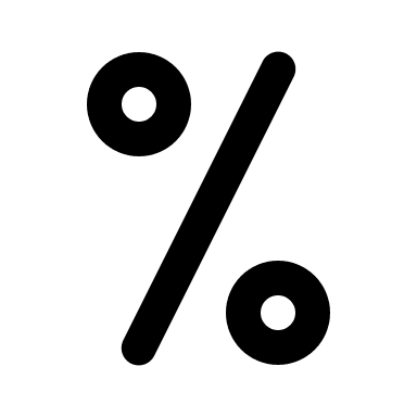 Percentage Sign (Filled) Free Open-Source SVG Icon (IconaMoon)