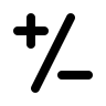 Sign with Plus and Minus Symbols Free Open-Source SVG Icon