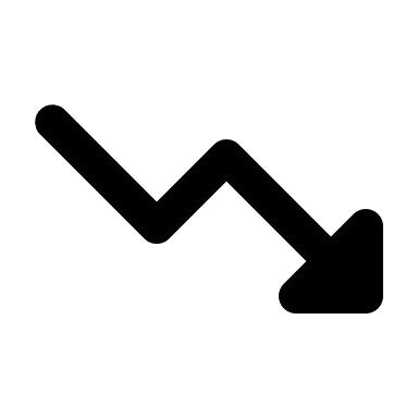 Downward Trend Graph (Filled) Free Open-Source SVG Icon (IconaMoon)