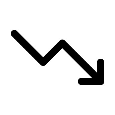 Downward Trend Graph (Light) Free Open-Source SVG Icon (IconaMoon)