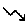 Downward Trend Graph (Light) Free Open-Source SVG Icon