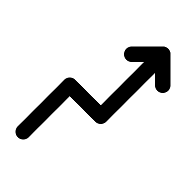 Upward Trend Graph Free Open-Source SVG Icon (IconaMoon)