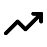 Upward Trend Graph Free Open-Source SVG Icon