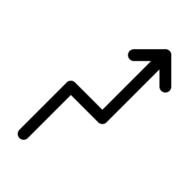 Upward Trend Graph (Light) Free Open-Source SVG Icon (IconaMoon)