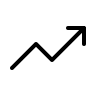 Upward Trend Arrow (Thin) Free Open-Source SVG Icon