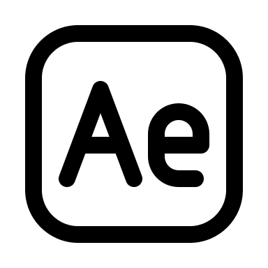 Adobe After Effects Software Free Open-Source SVG Icon (Iconoir)