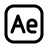 Adobe After Effects Software Free Open-Source SVG Icon