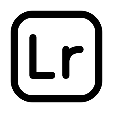 Adobe Lightroom Photo Editing Software Free Open-Source SVG Icon (Iconoir)