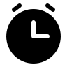 Solid Alarm Clock Free Open-Source SVG Icon