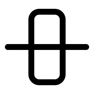 Vertical Center Alignment Free Open-Source SVG Icon (Iconoir)