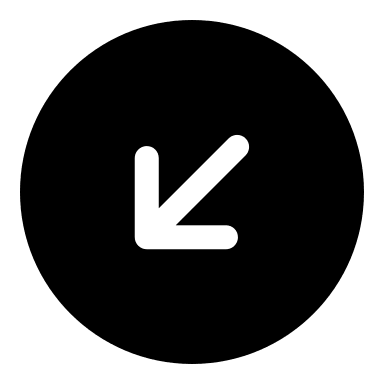 Solid Down-Left Arrow in Circle (Iconoir) Free Open-Source SVG Icon (Iconoir)