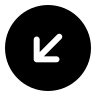 Solid Down-Left Arrow in Circle (Iconoir) Free Open-Source SVG Icon