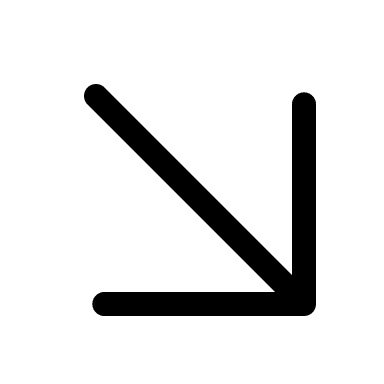 Downward Right Arrow Free Open-Source SVG Icon (Iconoir)