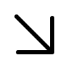 Downward Right Arrow Free Open-Source SVG Icon