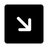 Downward Right Arrow in Square (Solid) Free Open-Source SVG Icon