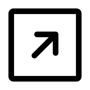 Upward Right Arrow in Square (Iconoir) Free Open-Source SVG Icon (Iconoir)