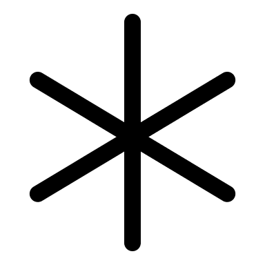 Asterisk Symbol Free Open-Source SVG Icon (Iconoir)