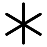 Asterisk Symbol Free Open-Source SVG Icon