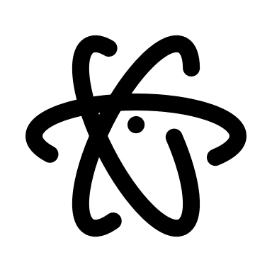 Atom Symbol Free Open-Source SVG Icon (Iconoir)