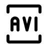 AVI File Format Free Open-Source SVG Icon