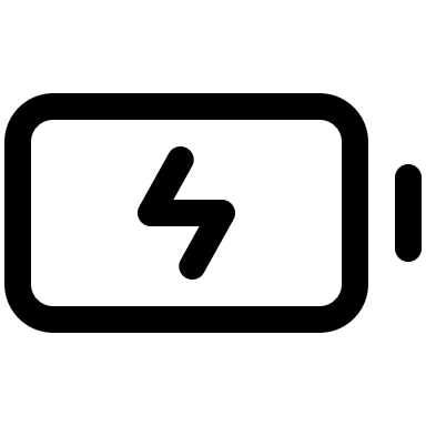 Battery Charging Status Free Open-Source SVG Icon (Iconoir)