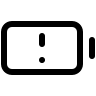 Battery Warning Alert Free Open-Source SVG Icon