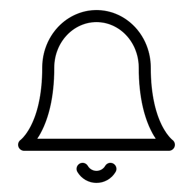 Bell Notification Alert Free Open-Source SVG Icon (Iconoir)