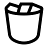 Full Trash Bin (Iconoir) Free Open-Source SVG Icon