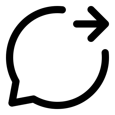 Outcome Speech Bubble (Outline) Free Open-Source SVG Icon (Iconoir)