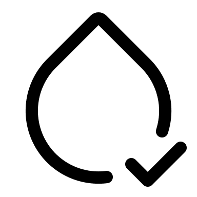 Droplet Checkmark Free Open-Source SVG Icon (Iconoir)