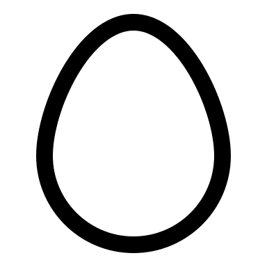 Egg Shape Free Open-Source SVG Icon (Iconoir)