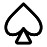 Spades Suit Symbol Free Open-Source SVG Icon