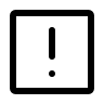 Warning Square Sign Free Open-Source SVG Icon