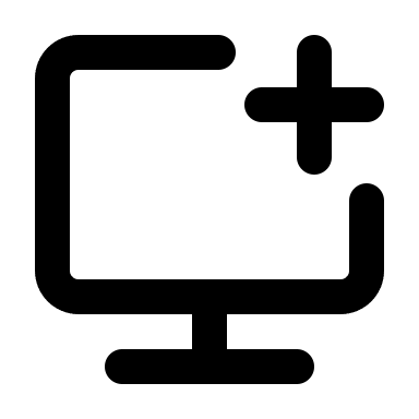 Add Computer Device (Outline) Free Open-Source SVG Icon (IconPark Outline)