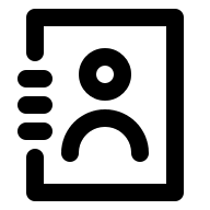 Address Book (Outline) Free Open-Source SVG Icon