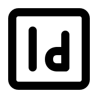 Adobe InDesign Software Free Open-Source SVG Icon