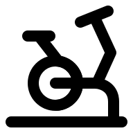 Air Bike (Outline) Free Open-Source SVG Icon