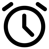 Alarm Clock (Outline) Free Open-Source SVG Icon