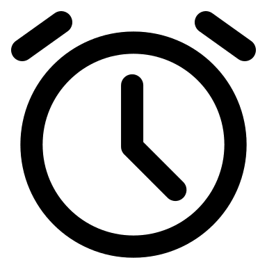 Alarm Clock (Outline) Free Open-Source SVG Icon (IconPark Outline)