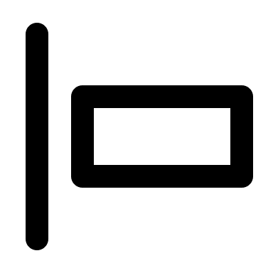 Left Alignment Tool (Outline) Free Open-Source SVG Icon (IconPark Outline)