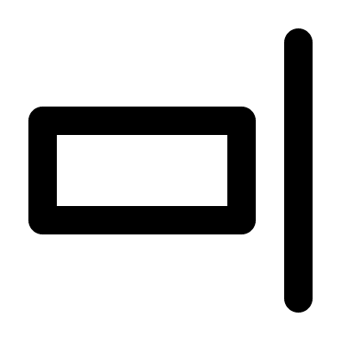 Right Alignment Tool (Outline) Free Open-Source SVG Icon (IconPark Outline)