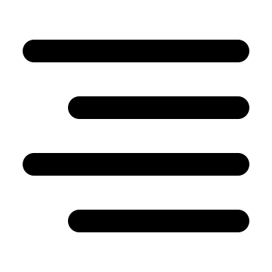 Right Aligned Text (Outline) Free Open-Source SVG Icon (IconPark Outline)