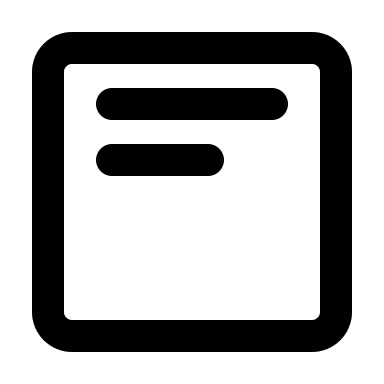 Top Aligned Text (Outline) Free Open-Source SVG Icon (IconPark Outline)